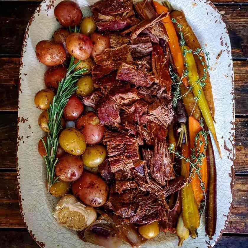 Eye of round roast from Felton Angus Beef