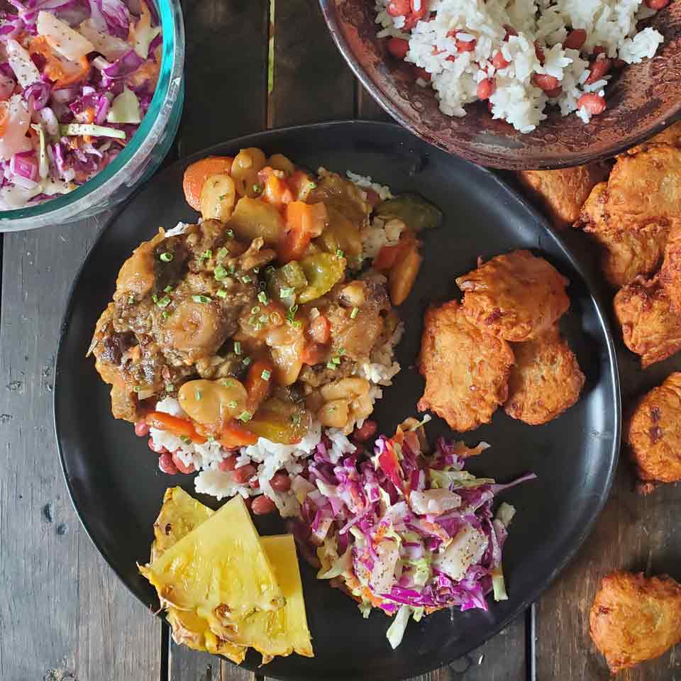 Oxtail Caribbean Stew + Bone Broth Recipe